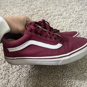 Maroon Low Vans